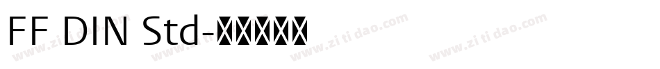 FF DIN Std字体转换